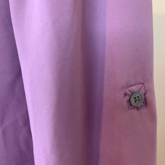 Loft Ann Taylor lavender button down dress shirt blouse , size small - Picture 4 of 5
